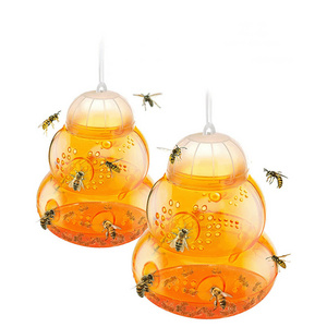 Outdoor Garden Gourd Shape Hanging Yellow Jackets Killer Pest Control Hornets Traps Insect Fly Carpenter Bee Catcher Wasp Trap