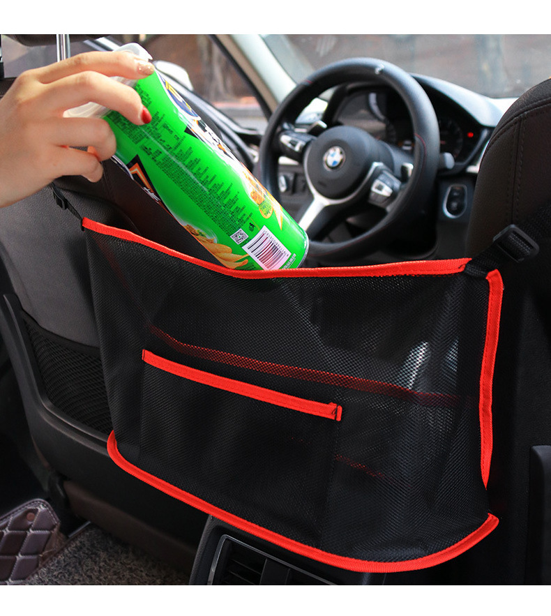 Car Net Pocket Handbag Holder Car Seat Storage Between Seat Storage Pet Net Barrier Dog Net Barrier Auto Interior Accessories