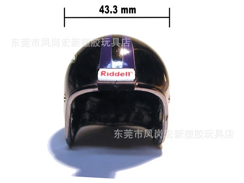 Universal Mini Football Helmet Mini Football Visor With Clips For Collectors/mini football helmet