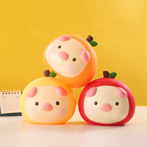 Cartoon Cute fruit Shaped Piggy Bank Money Box Large Savings Box For Coins For Notes Alcancia Christmas/fruit shaped money box