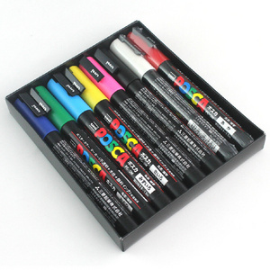 Uni Pc-3m Posca Marker Uni Posca Opaque Permanent Marker Pen For Metal Glass Plastic Wood Made In Japan