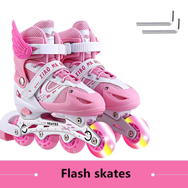 Flashing Roller Skates Cheap Professional Slalom Classic Inline Skates Pu Wheel Aluminium  Roller Skate