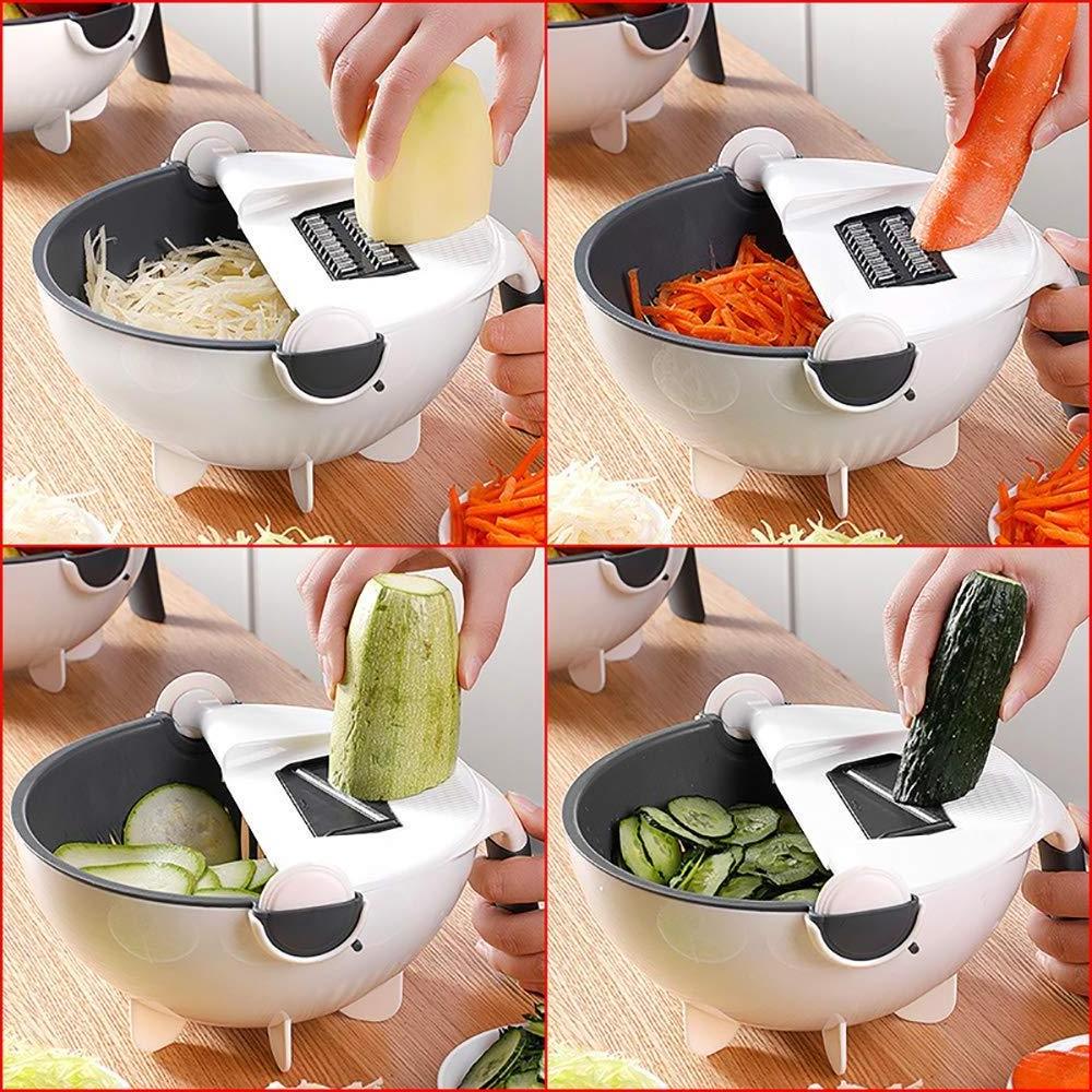 HelloWorld Multifunctional Vegetable Cutter Slicer Fruit Cutter Vegetable Chopper Veggie Vegetable Shredder Grater