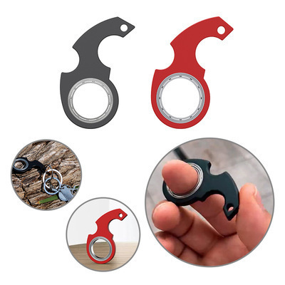 Spinner Anxiety Stress Relief Fidget Toys Spinning Noctilucent Key Ring Relieve Boredom Multiple Colors karambit Keychain