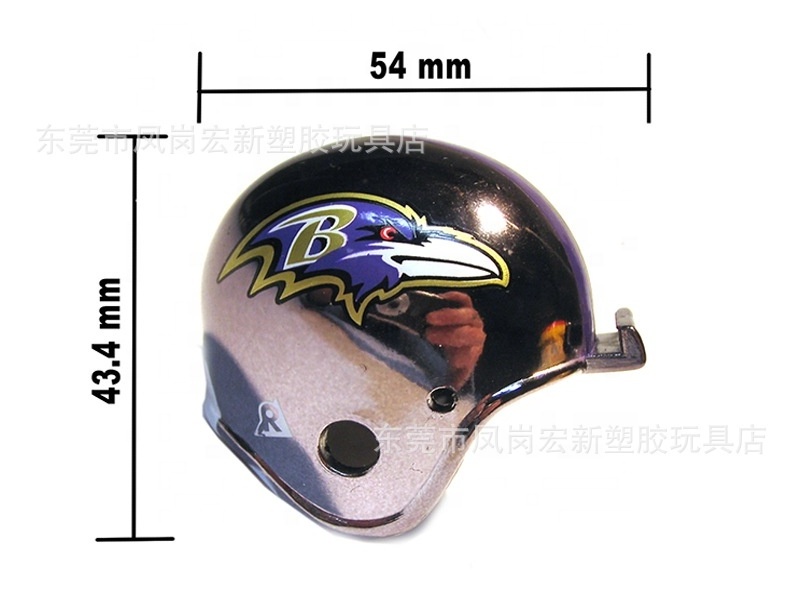 Universal Mini Football Helmet Mini Football Visor With Clips For Collectors/mini football helmet