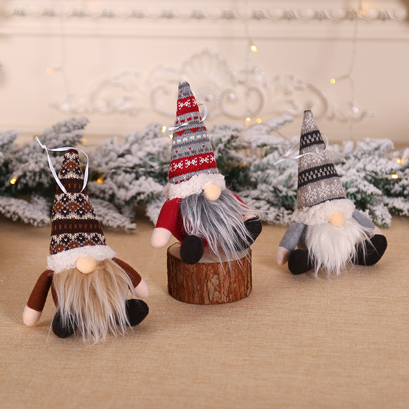 Navidad Christmas Decoration Xmas holidai Indoor ornament mini Santa Decor Toys Dolls Elves gnome Cute Elf valentin xma gnome