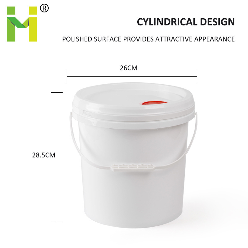 10L plastic lubricant paint bucket, pail