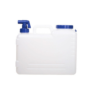 10L 15L 18L 23L 25L Plastic Water Storage Bucket With Tap Outdoor Camping Portable Plastic Water Container Jerry Can