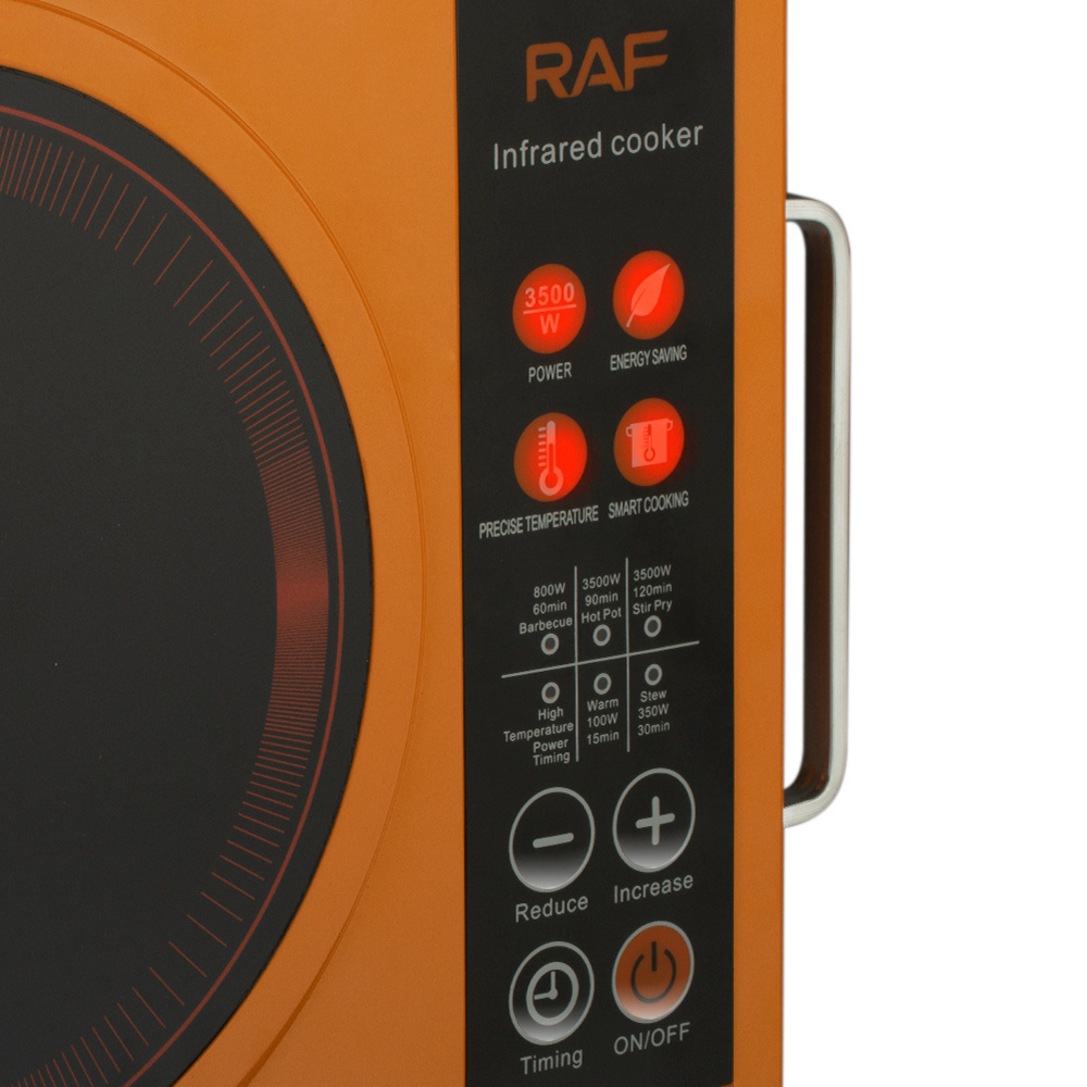 RAF High Quality Infrared Cooker 3500w Large Power Micro Crystal Plate Digital LED Display Cooker