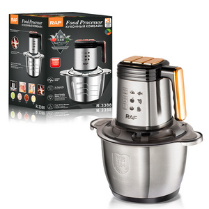 RAF High Quality Food Processor Stainless Steel 4 Blades Electric Multifunction Food Processor