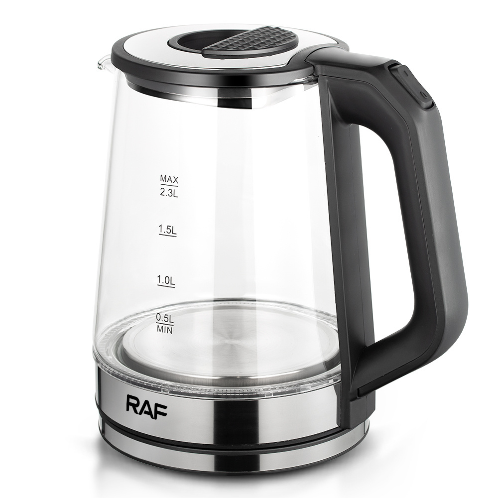 2000W Electric Kettle Heating Plate High Quality Borosilicate Glass BPA Free Water Kettle 2.3L