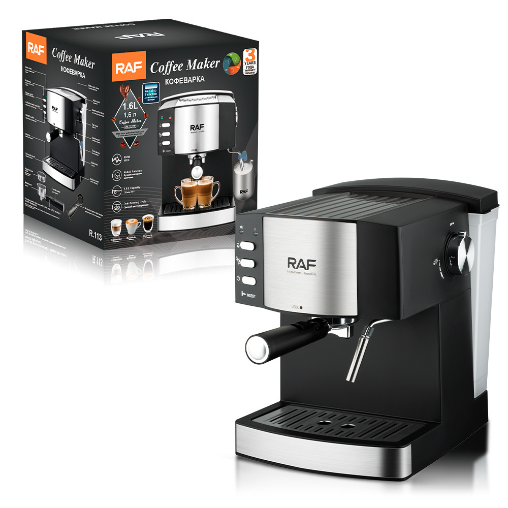 Professional  Espresso Coffee Machine Automatic Coffee Maker With Milk Frother