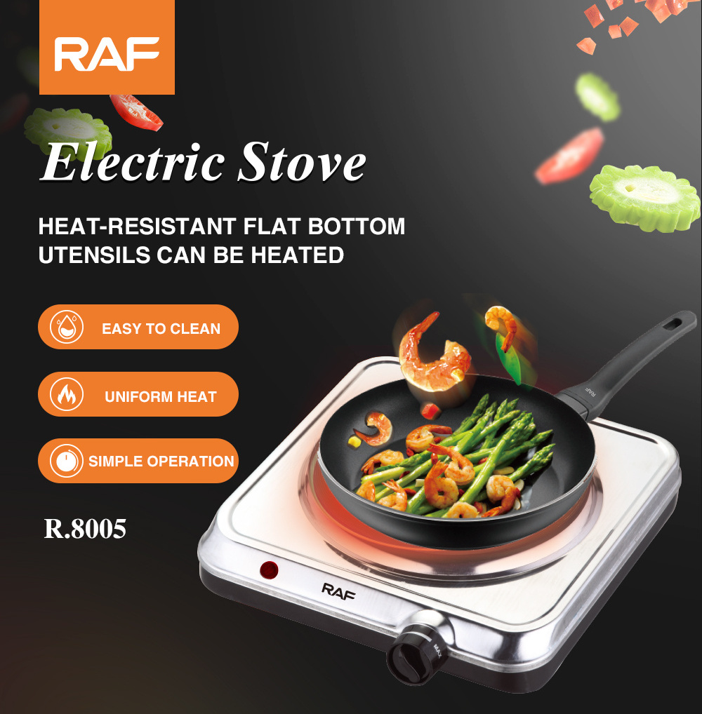 Flat bottom electric stove for cooking smart hot plate 1500w electric hot plates