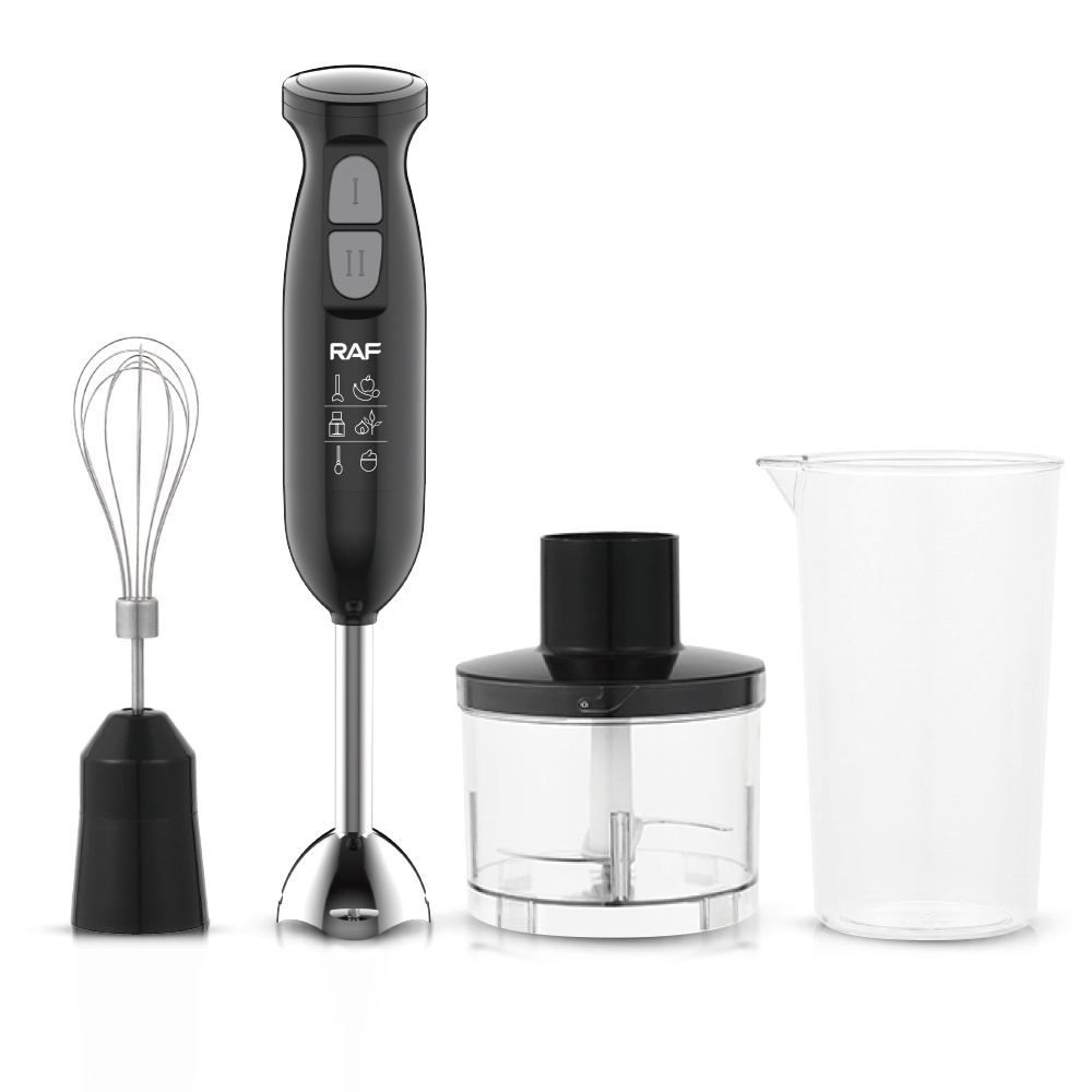 4 in 1 RAF New Handheld Blender Set 4 Blades Electric Home Use with Cups Fast Speed Blender