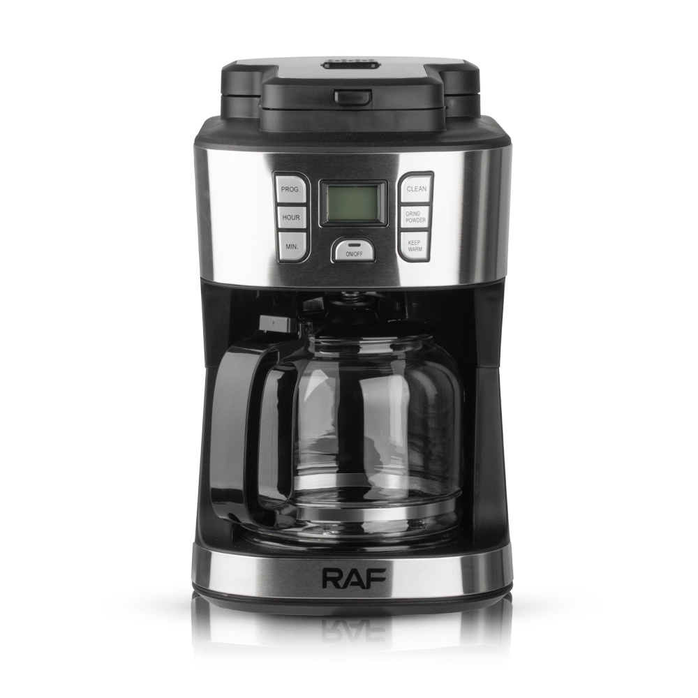 New Updating Smart 15 Cups 2 in 1 Automatic Grinder Brew Programmable Drip Coffee Maker with Glass Carafe