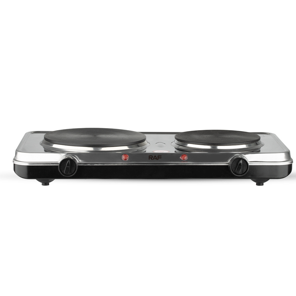 Newest Stainless Steel Countertop Electric Cooking Stove Countertop 2 Burner Electric Hot Plate