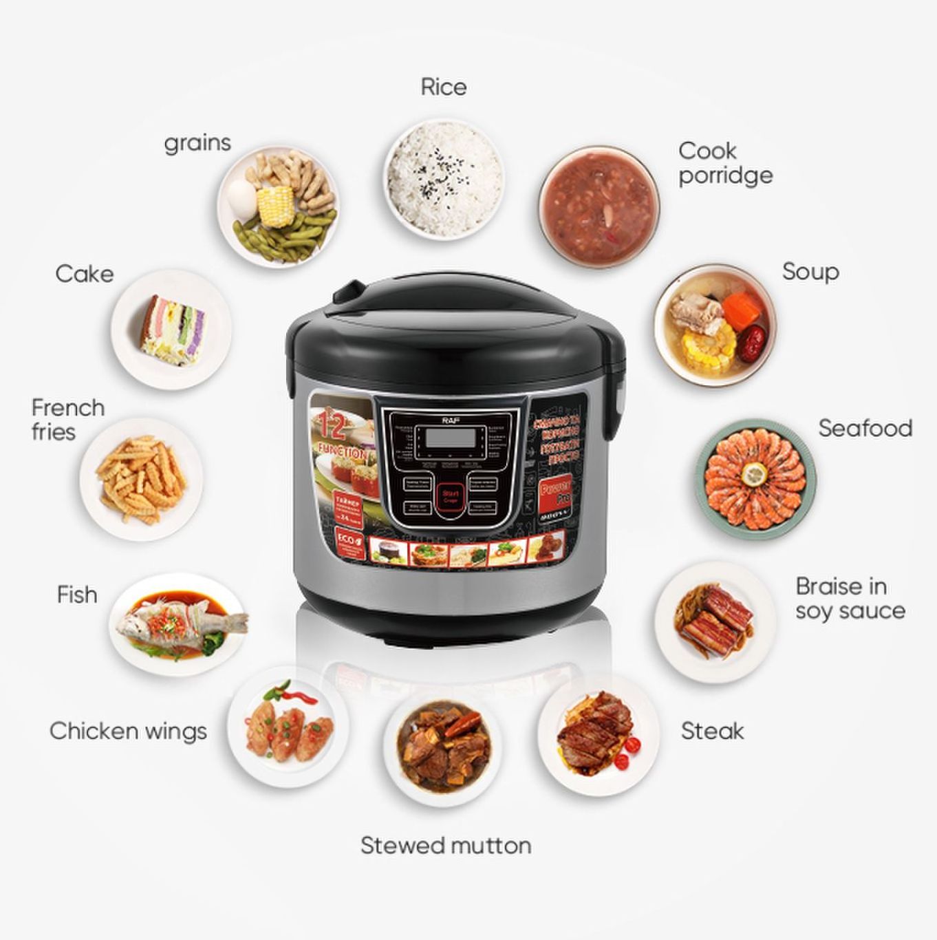 Multifunctional Automatic Rice Cooker Smart 6L Electric Health-preserving Household  Rice Cooker