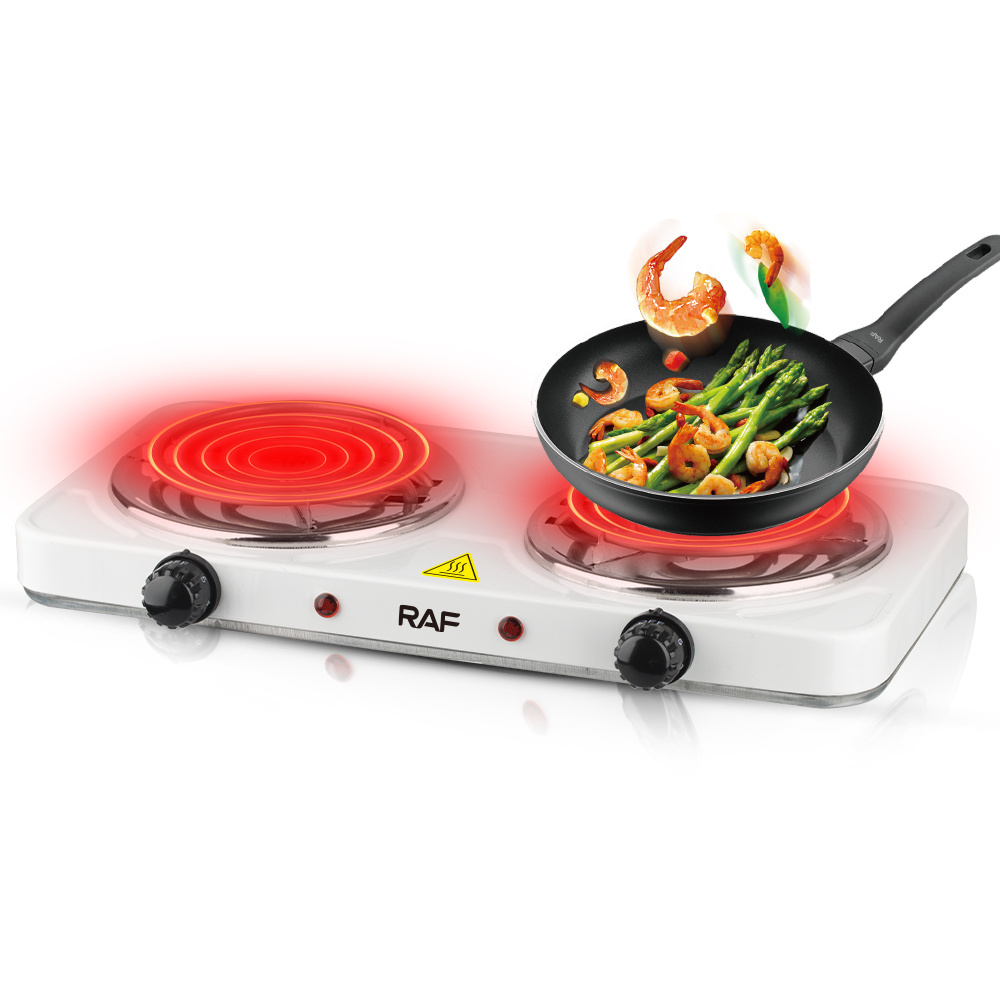 New Arrival countertop Coil Hotplate Electric Stove Cooktop Double Flat Burners Electric Hot Plate