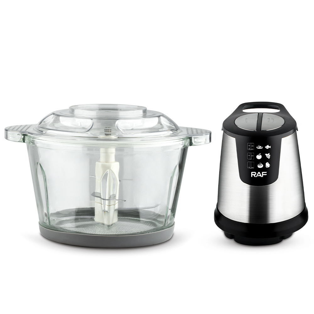 Wholesale Multifunctional Kitchen 2L Glass Yam Pounder Mmixing Food Processor Chopper Meat Grinder