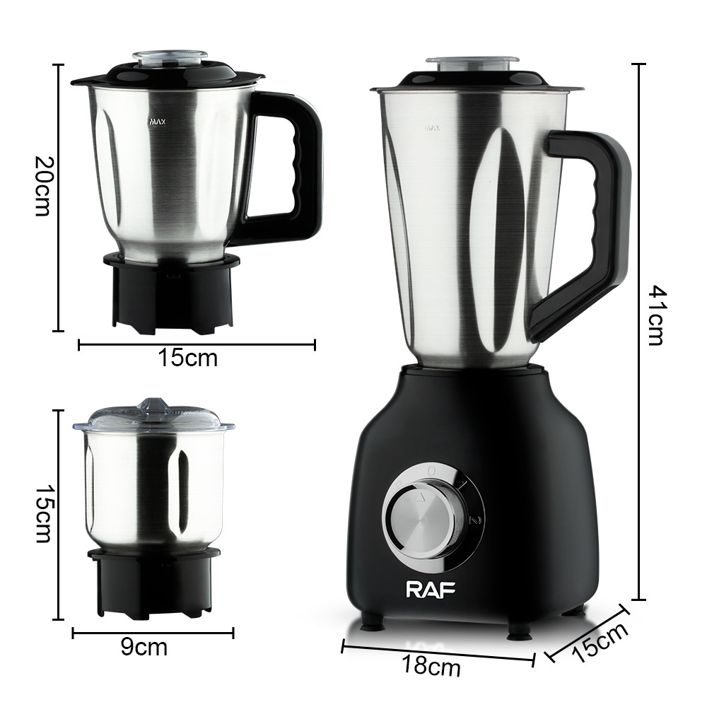 New Style Multifunctional Smoothies Shakes Grinder Blender Food Processor Combo 3 in 1 Electric Blender