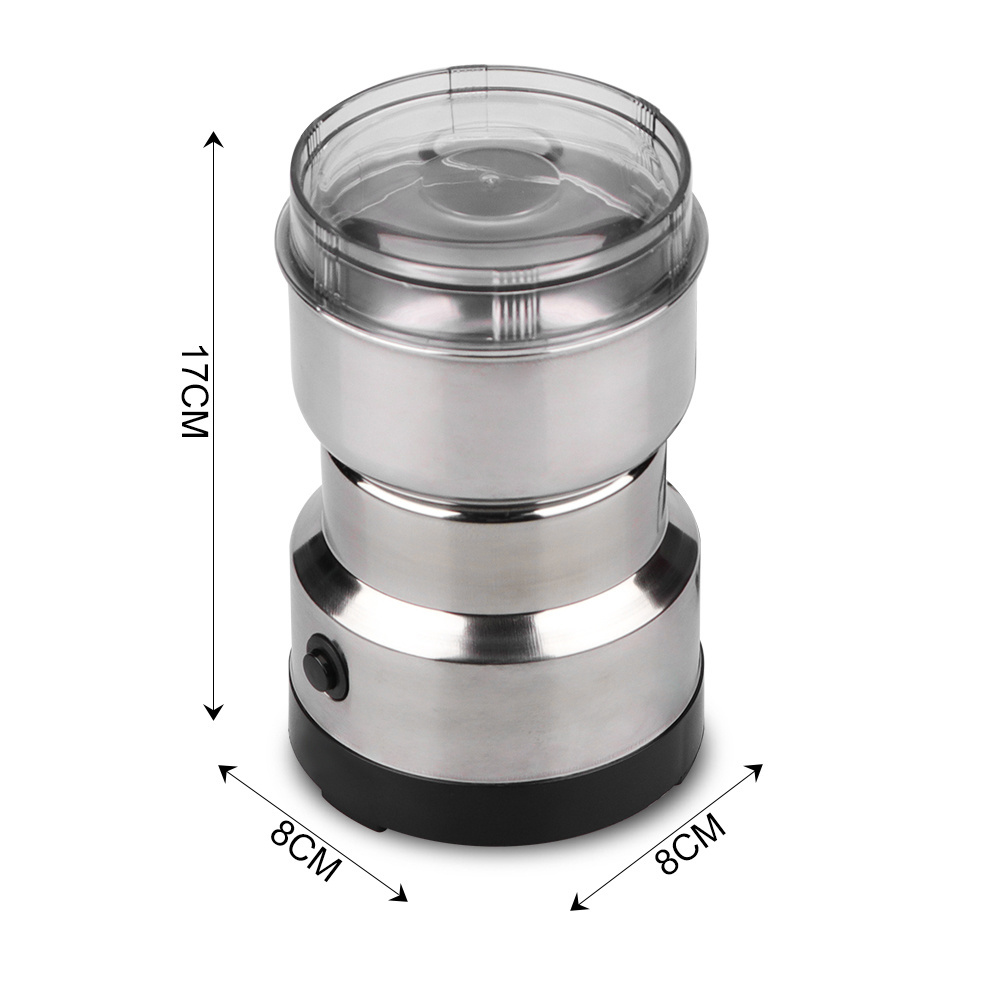 Adjustable Stainless Steel Coffee Bean Grinder Electric Herb Spice Grinder Espresso Grinder