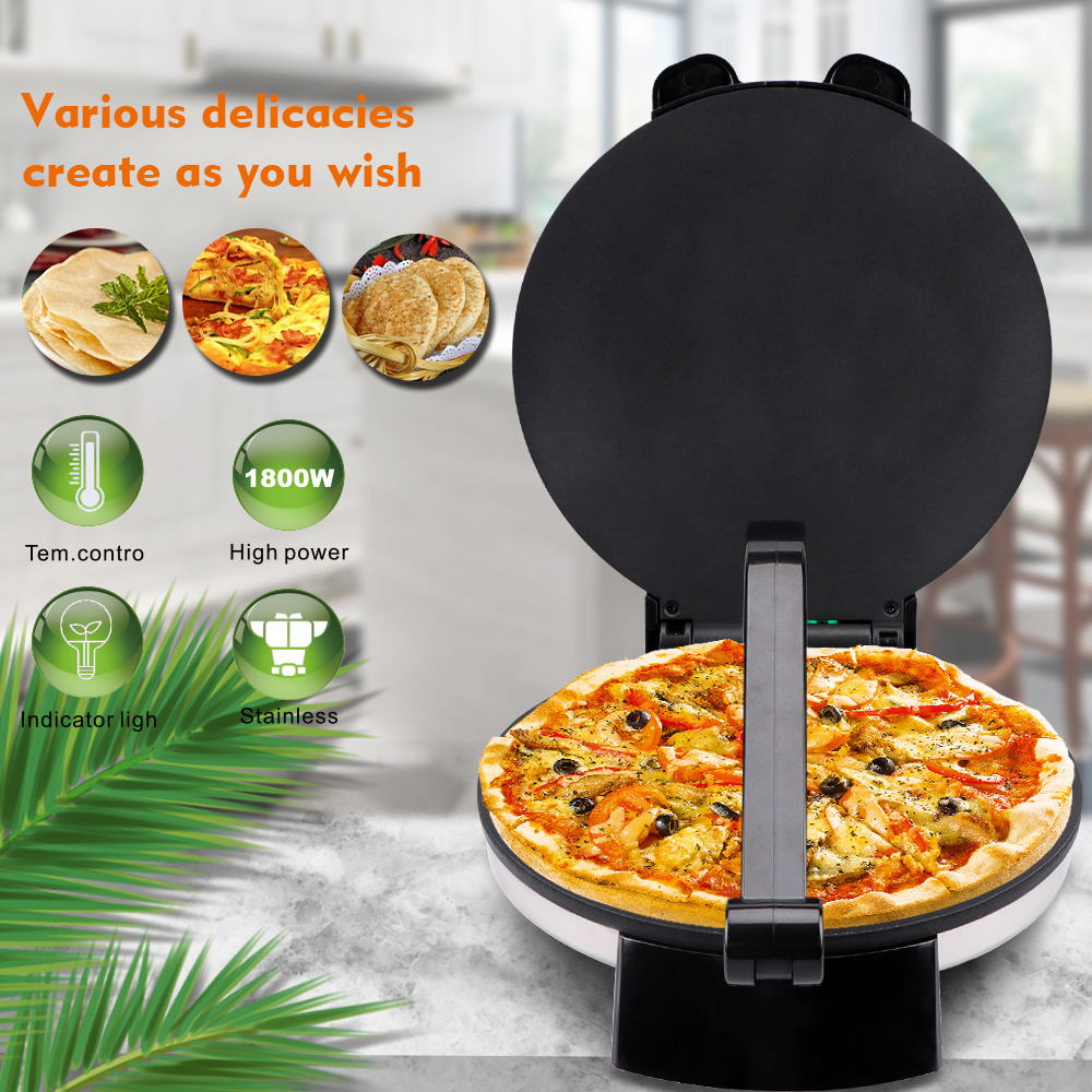 Hot sell Non-stick Electric Tortilla Press Crepe Pancake Chapati Roti Maker Machine