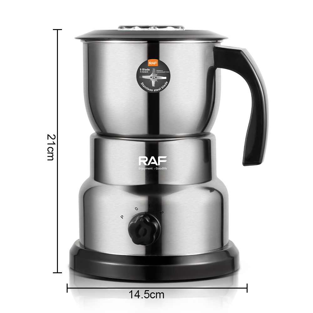 RAF  Stainless Steel 4 Blades Automatic Coffee Bean Spices Grinder Electric Grinder with Handel