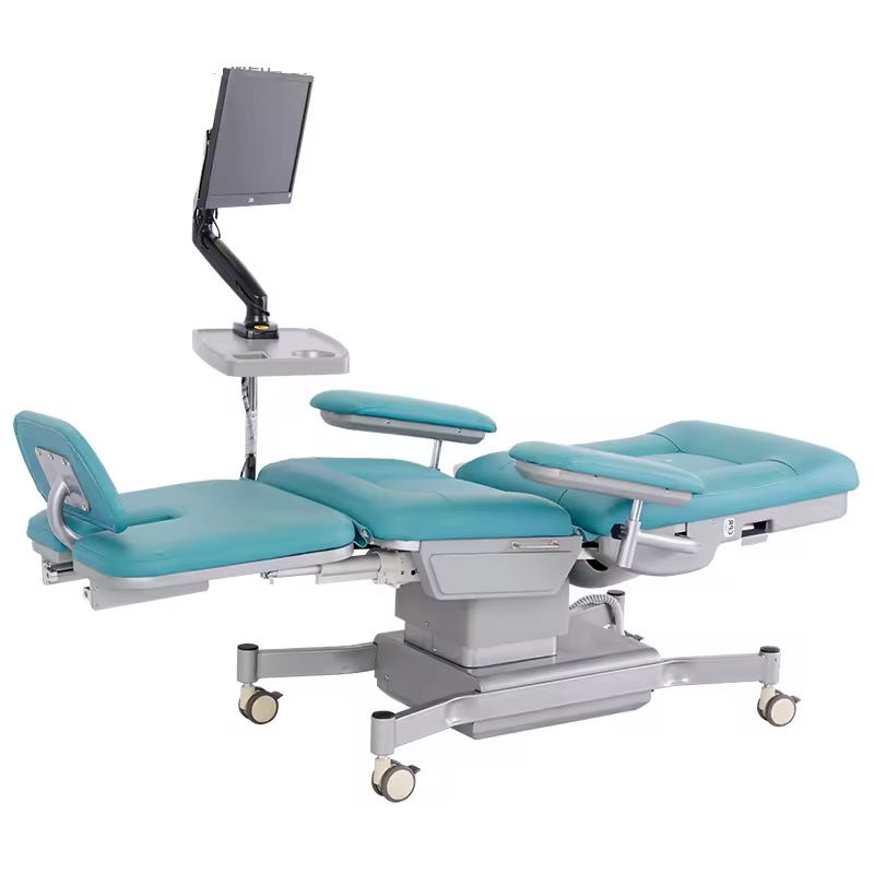 Wholesale 2024 Medical Electric Height Adjustable Used Patient Dialysis Treatment Chair Blood Collection Donor Chair