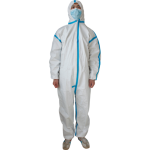 Wholesale Safety clothing surgical disposable hazmat suit sms pp pe ppe set disposable medical suit Isolation Gown coveralls