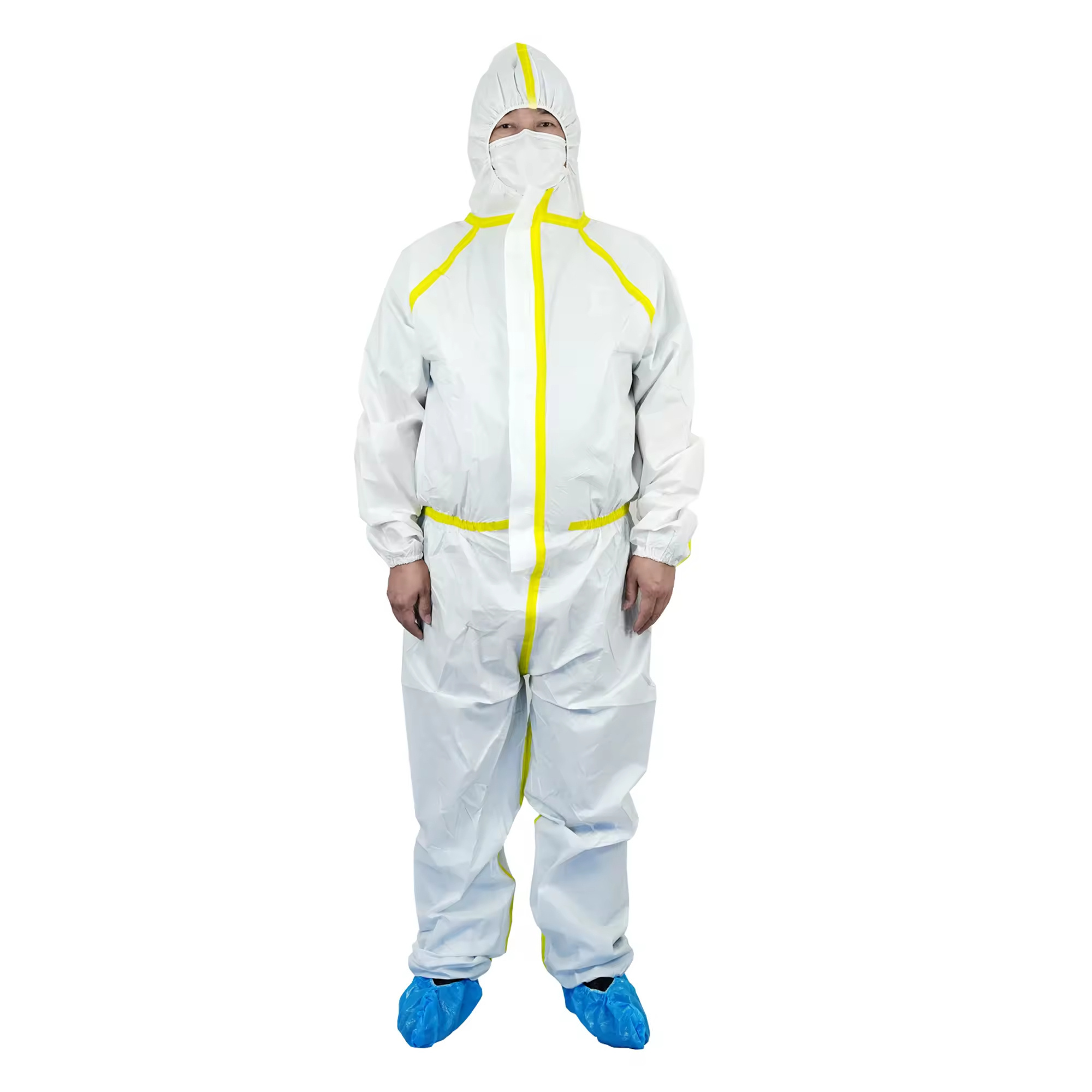 Wholesale Safety clothing surgical disposable hazmat suit sms pp pe ppe set disposable medical suit Isolation Gown coveralls