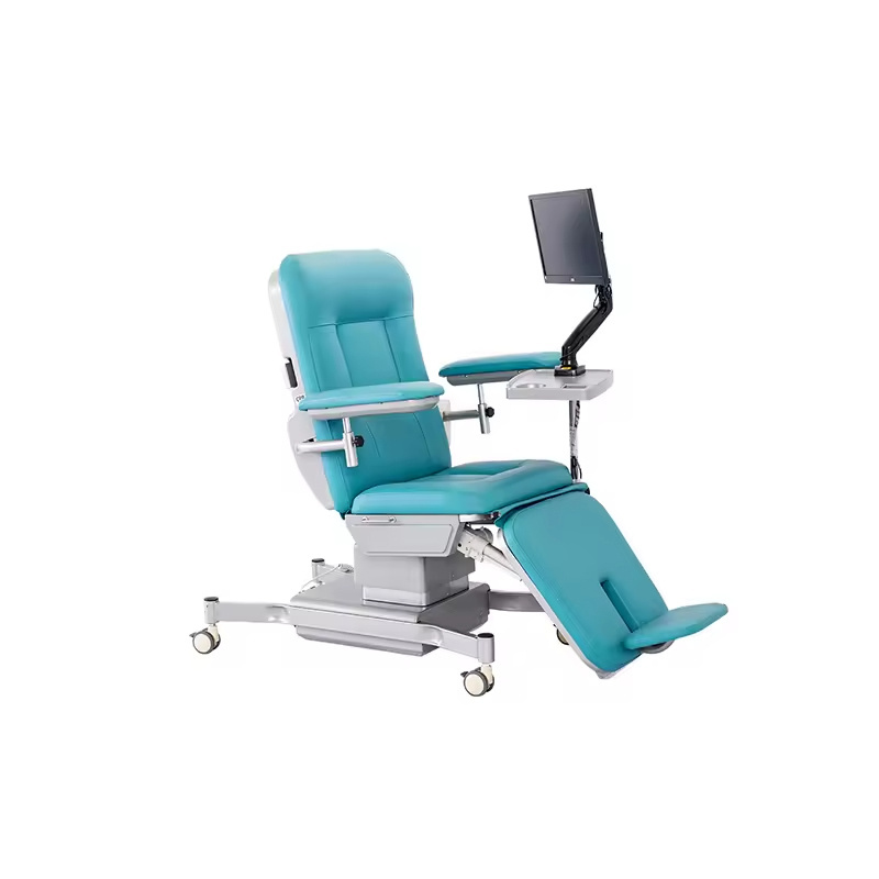 Wholesale 2024 Medical Electric Height Adjustable Used Patient Dialysis Treatment Chair Blood Collection Donor Chair