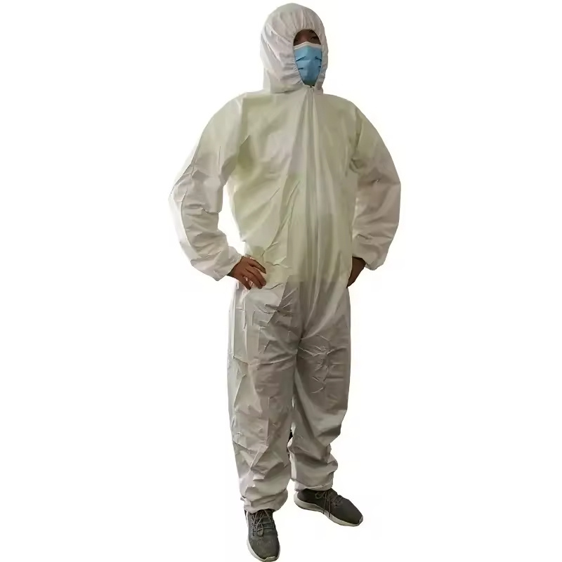 Wholesale Safety clothing surgical disposable hazmat suit sms pp pe ppe set disposable medical suit Isolation Gown coveralls