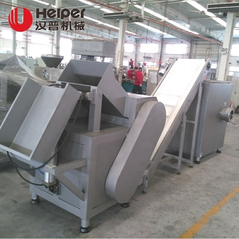 helper industrial big size mincer mixer machine meat grinder mincer machine frozen meat grinder machine