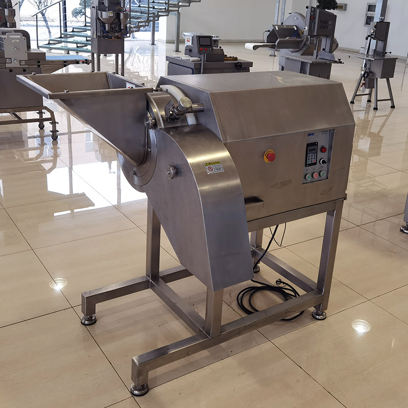 chicken meat beef dicing machine  automatic meat dicer 3d chicken beef frozen meat cube dicing machine