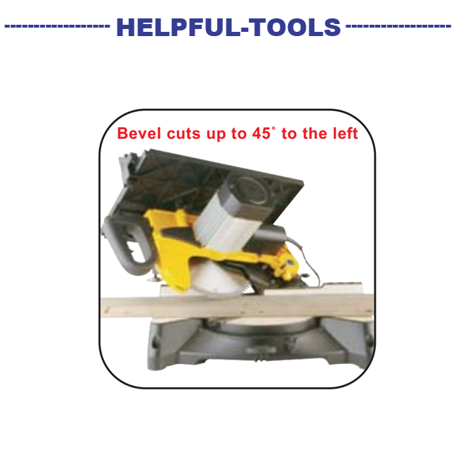 helpful-tools MD8100  12 Inch 305mm AC induction Motor Electric Miter Saw&Table saw Weihai helpful woodworking machine