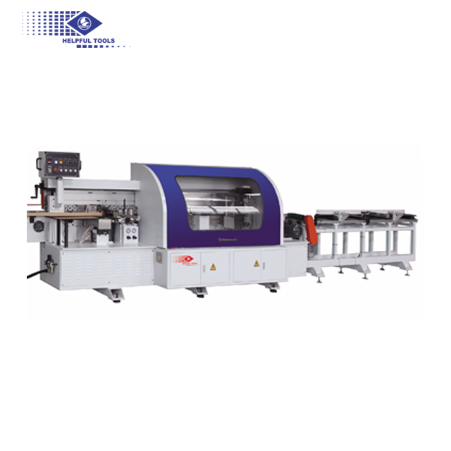 Helpful brand HB109 fully automatic multifunction L shape wood door frame edge banding machine WEIHAI WOODWORKING MACHINE