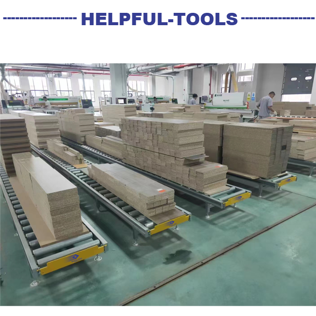 helpful brand HLM-X4 Roller table No power roller conveyor line Roller trolley Weihai helpful other woodworking machine