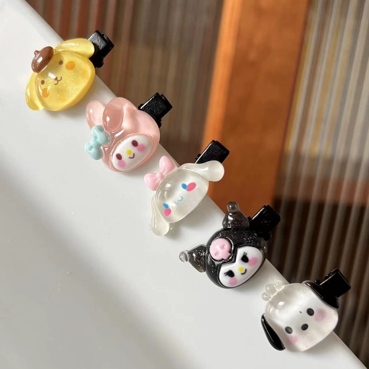 Flash Sanrio Hair Claws Accessories Clip Small Clip Melody Ponytail Cute Kulomi Cartoon Hair Claw Clip