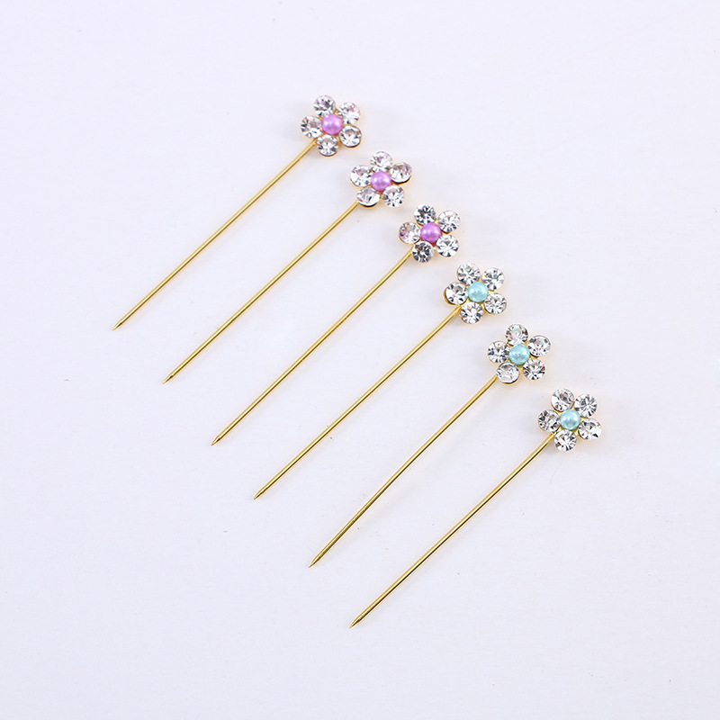 Fashion popular hijab safety pin with crystals