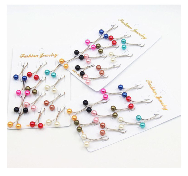 2022 ladies U-shaped pearl scarf clip accessories neck clip head scarf accessories small accessories wholesale