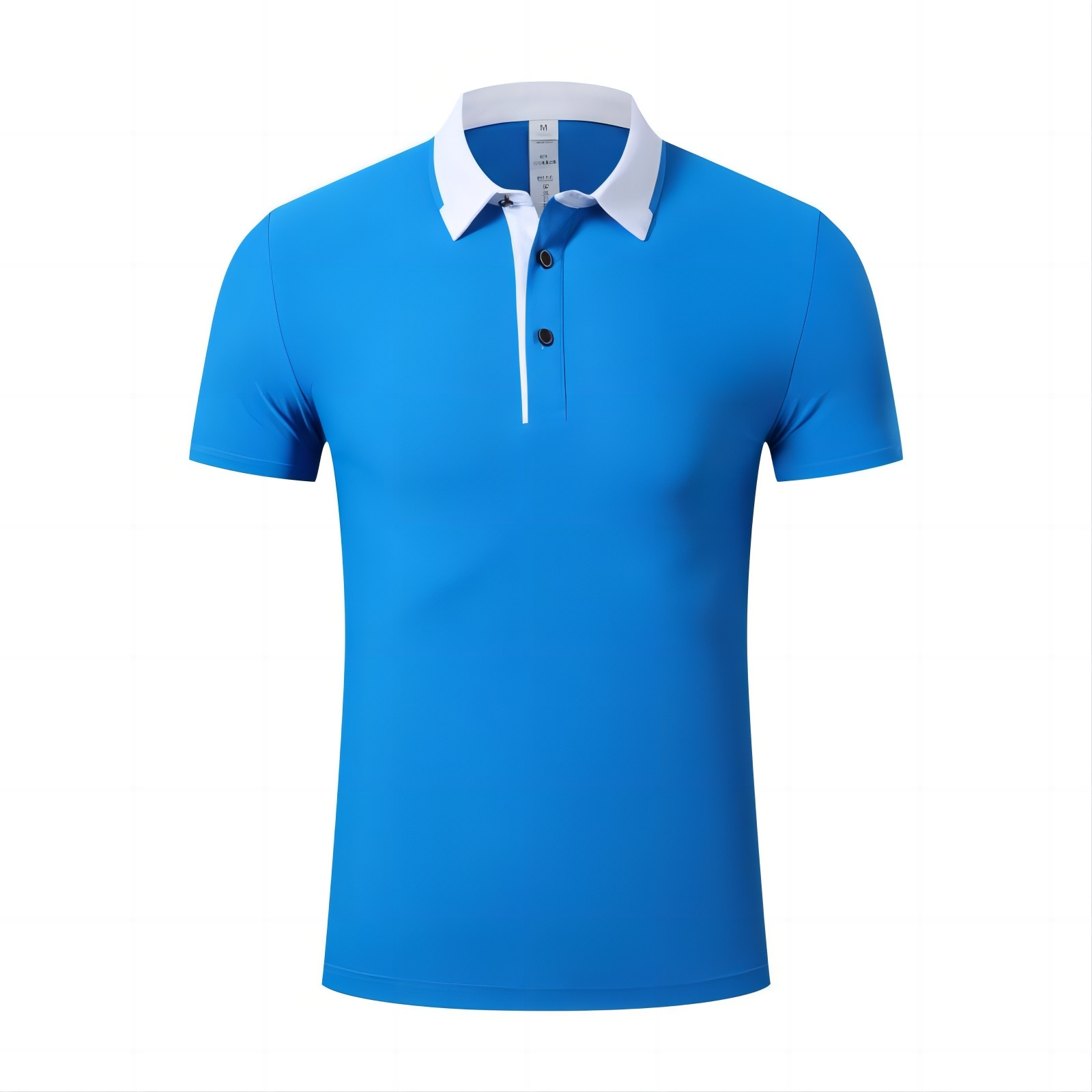 OEM Design Create Your Own Brand Stand Collar 87% Nylon 13% Spandex Polo Shirt Short Sleeve Quick Dry Men's Shirt