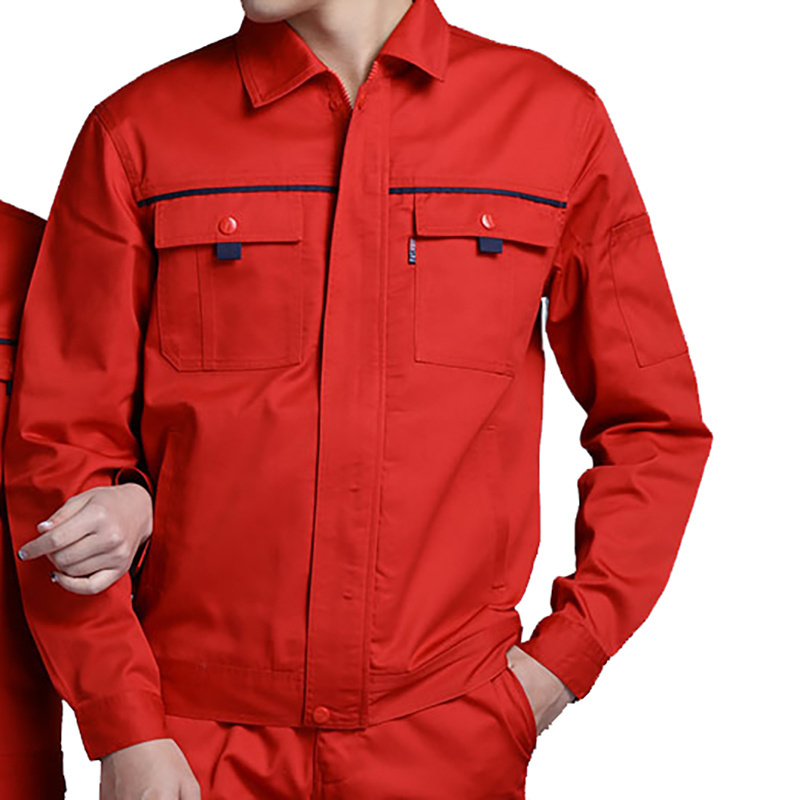 Unisex High Quality Tops Workwear Coverall Flame Retardant Coverall Safety Clothing Coverall Red Color