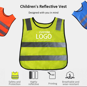 Kids Reflective Safety Vest For Running Cycling Walking Children Reflective Hi Vis Safety Vest Sport Group School