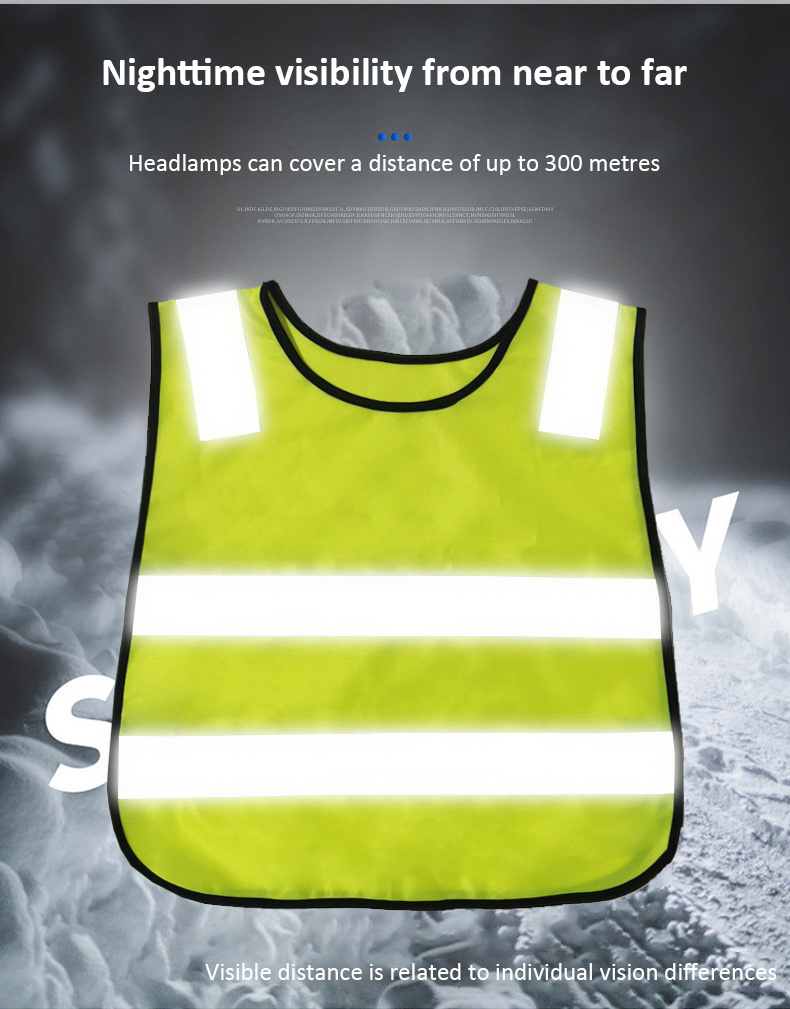 Kids Reflective Safety Vest For Running Cycling Walking Children Reflective Hi Vis Safety Vest Sport Group School