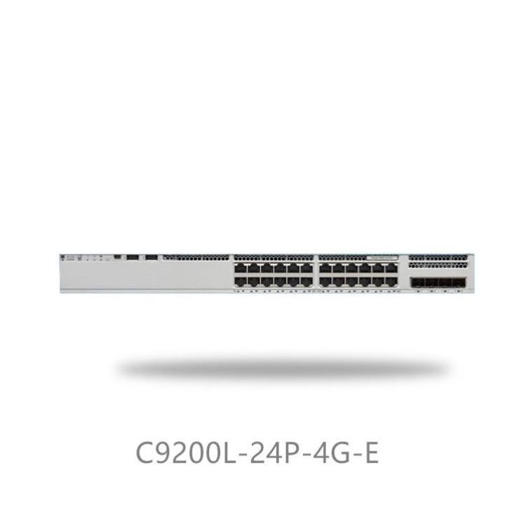 Hot selling C9200L-24P-4G-E 24 ports POE Manageable Layer 3 Gigabit Switch