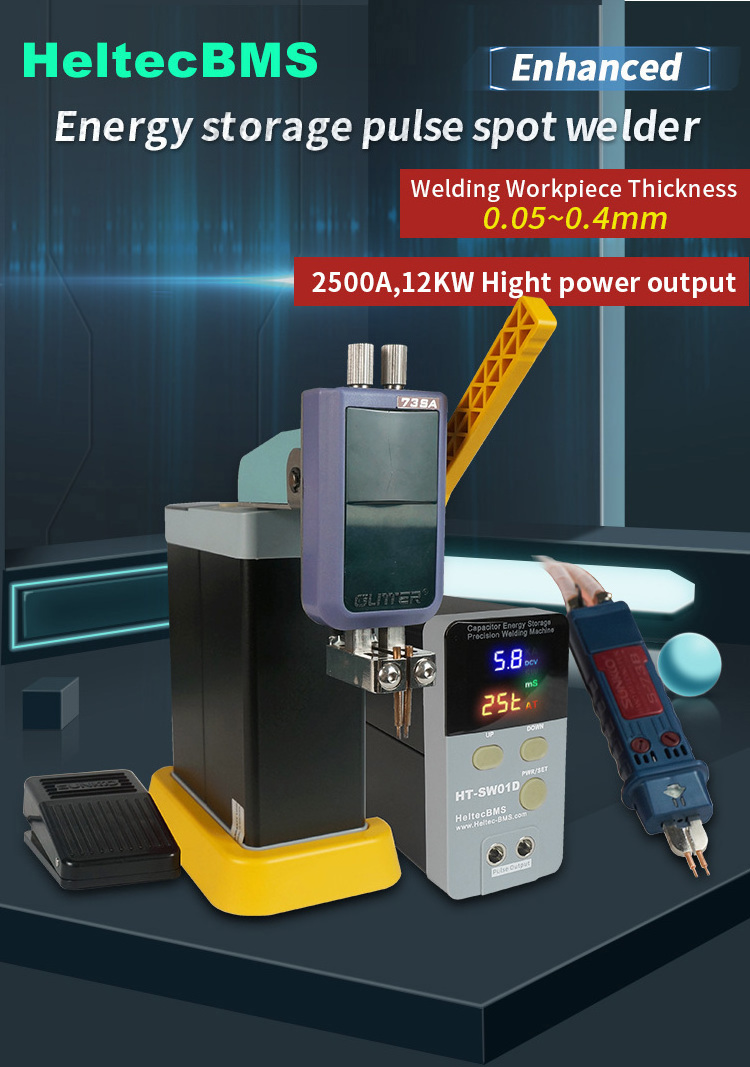 Battery spot welding pen handheld spot welder pen battery welding machine 18650/21700/26650/32650 battery spot welder