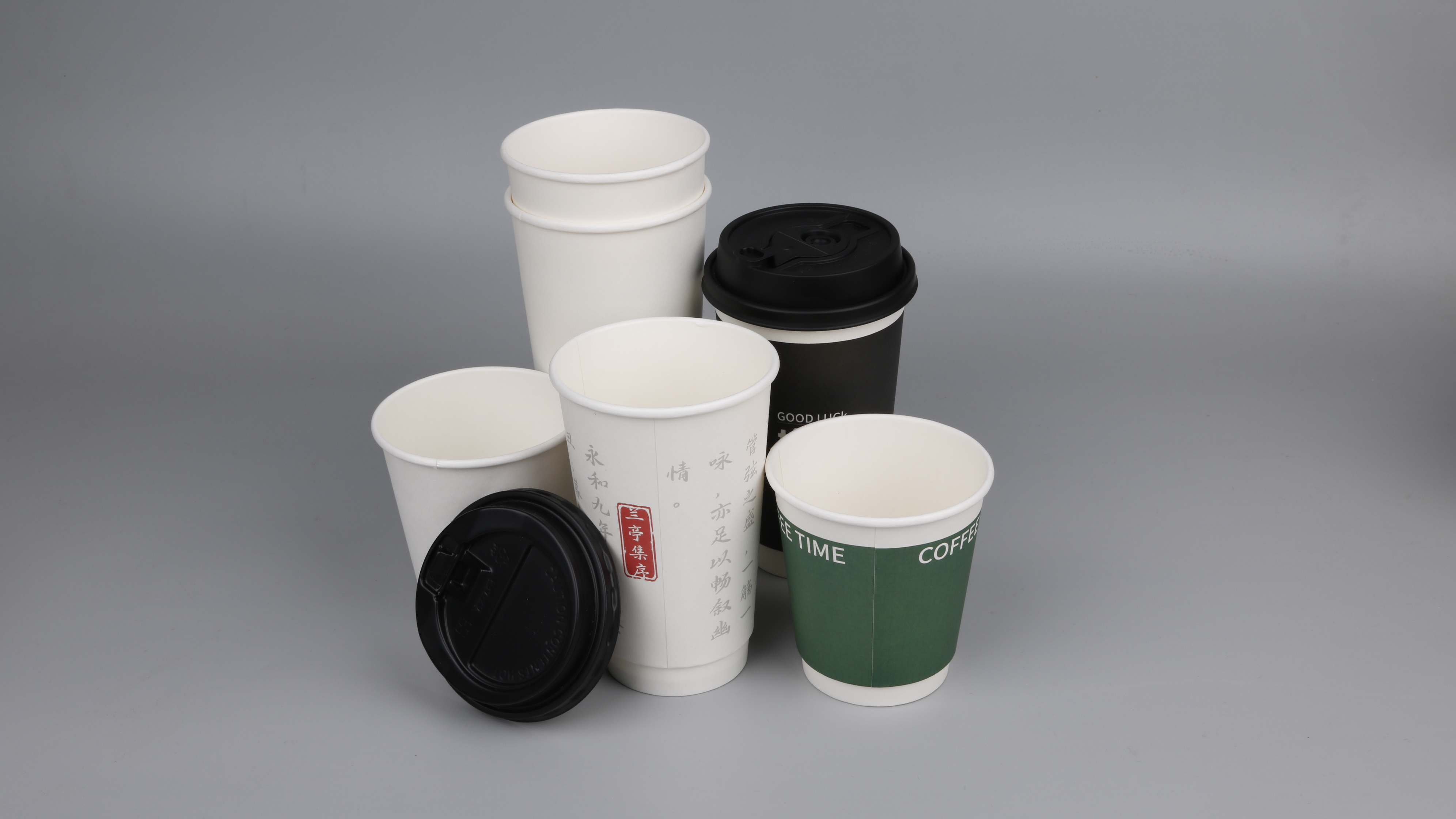 Double Wall Ripple Paper Coffee Cups Wholesale Custom Logo Print Double Wall Cup Paper