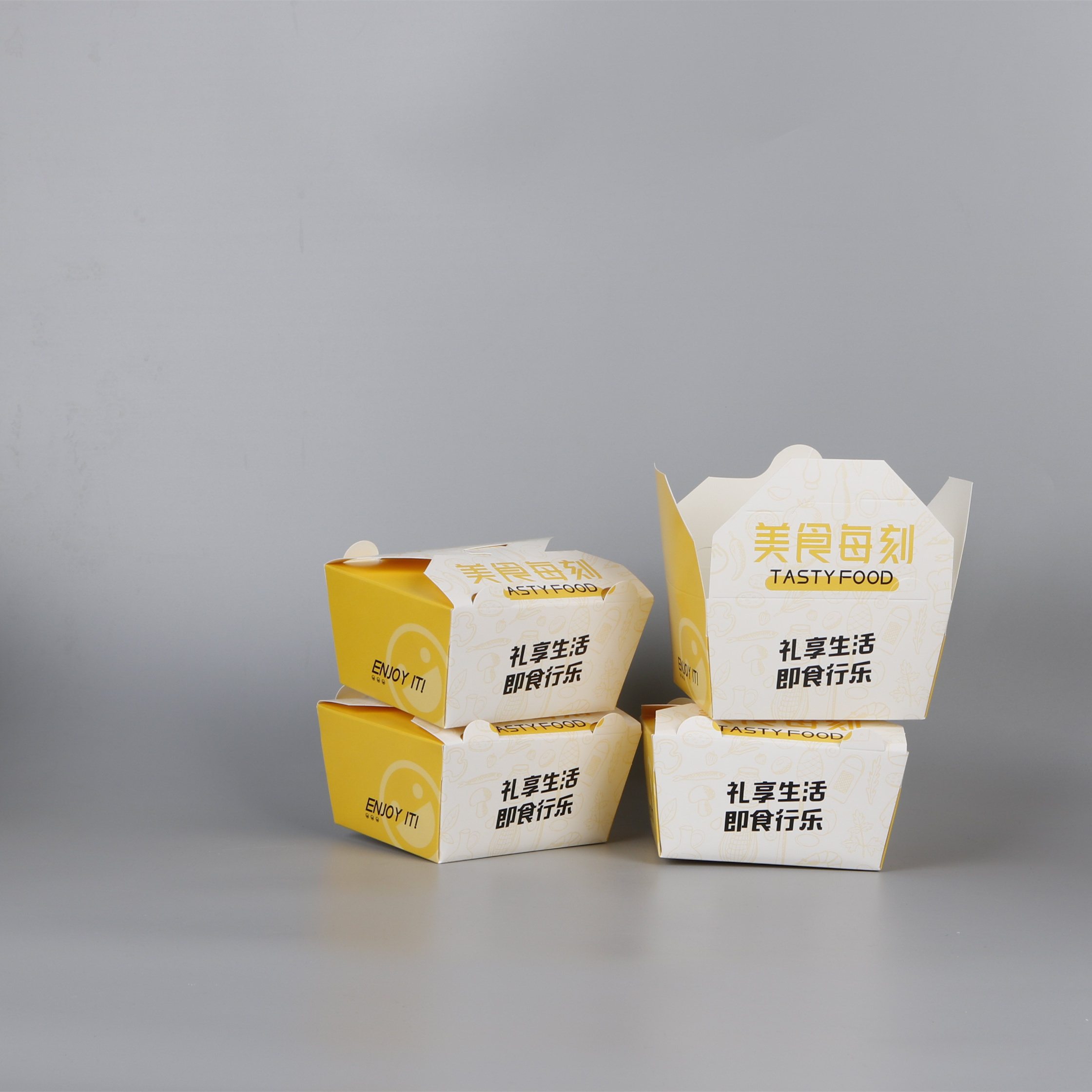 High quality Fried chicken kraft paper box disposable chicken chops and chicken legs packaging box