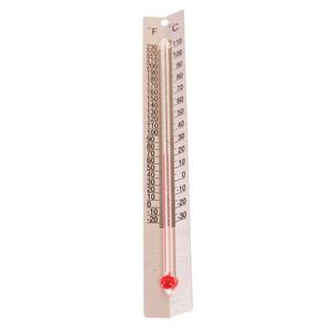 Gelsonlab HSGC-063 Metal backed Thermometer  V Shaped Dual Scale Mercury Free Thermometers for Indoor Science Use