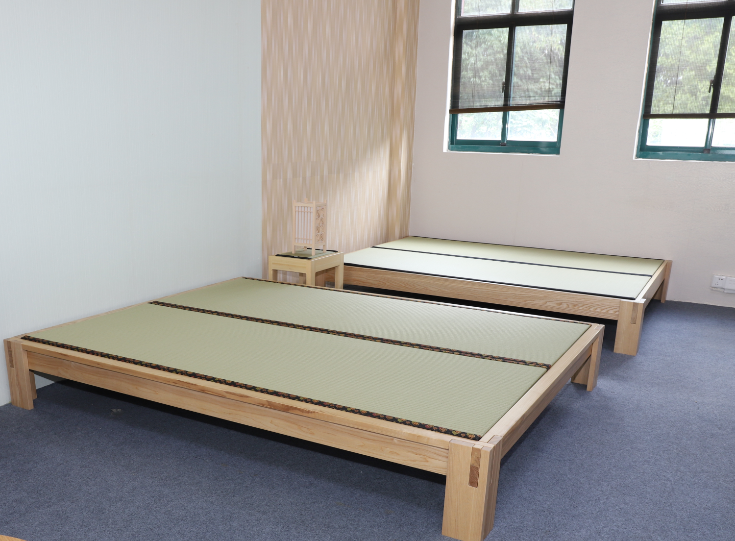 customize solid wood bed frame  tatami bed